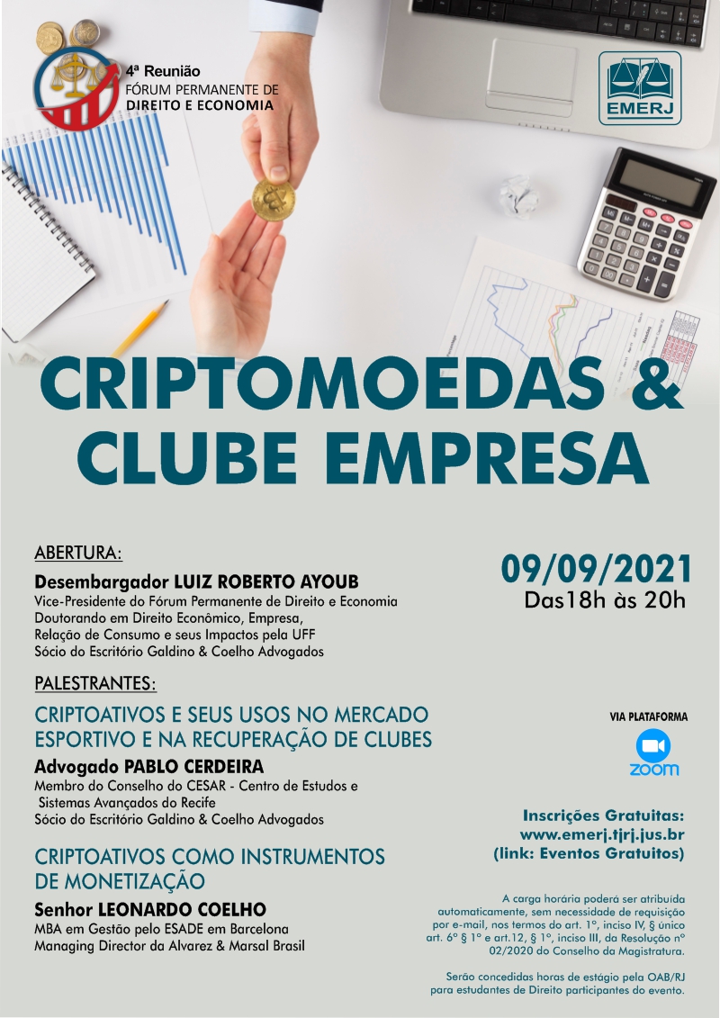 evento Criptomoedas & clube empresa