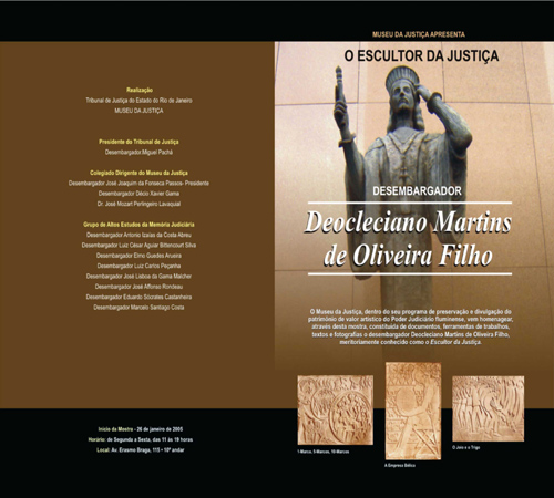 Localização das Obras do Desembargador Deocleciano Martins de Oliveira Filho (acervo do Poder Judiciário do Estado do Rio de Janeiro) 