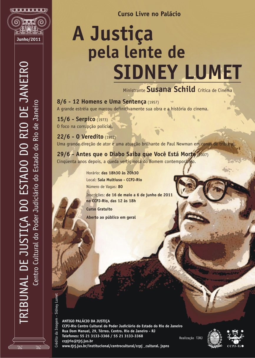 Curso Livre no Palácio - A justiça pela lente de Sidney Lumet