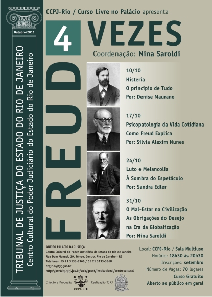 Cartaz - Curso Livre 4 Vezes Freud