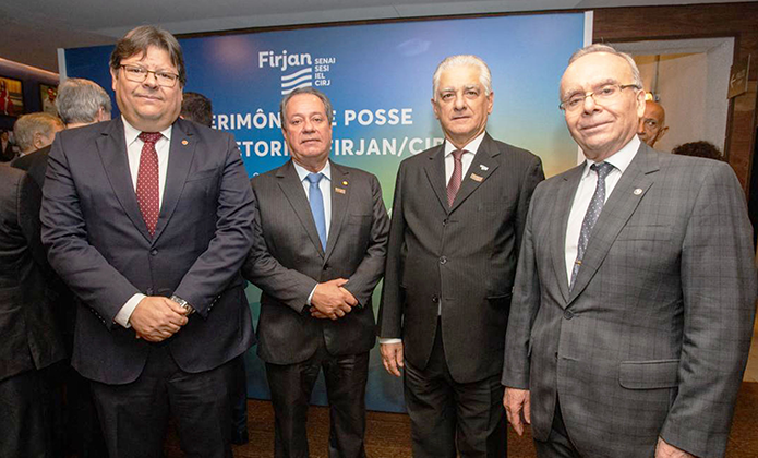 imagem - Presidente do TJRJ participa da cerimônia de posse da nova diretoria da Firjan