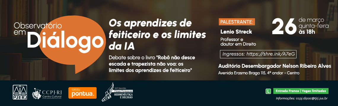 imagem - Observatório em Diálogo - Os aprendizes de feiticeiro e os limites da IA - Debate sobre o livro: 