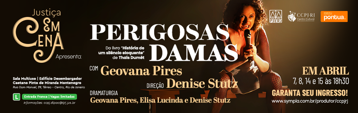 imagem - Justiça em Cena Apresenta PERIGOSAS DAMAS - Baseado no livro: 