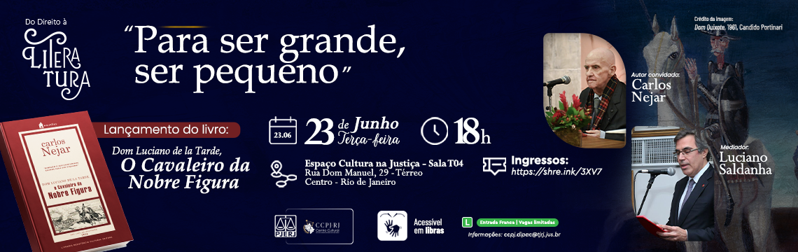 imagem - Do Direito à Literatura: Para ser grande, ser pequeno - 23 de Junho às 18h - Acesse o sympla