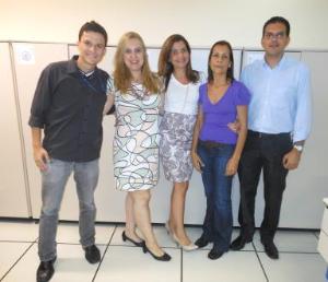 A equipe da DIOJA: Gabriel Pereira (estagiário), Daniele de Moura, Jane Amaral, Gina Cenicio, André Luiz Rodrigues e Solange Dias (férias).