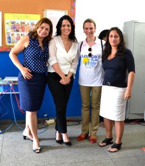 Juízas Voluntárias: Maria Cristina Brito Lima, Raquel Chrispino, a Desembargadora Cristina Teresa Gaulia e Claudia Motta.