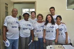 A equipe do DEAPE: Roberto Varandas, Miriam dos Santos, Rafael Coelho, Rosiléa Di Masi Palheiro, Verônica Alexandre, Leonardo Rossi e Andrea Goulart