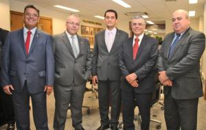 Claudio de Mello Taveres, Ricardo Cardozo, Sérgio Ribeiro, Milton Fernandes e Mello Serra (Foto: Rosane Naylor - Emerj)