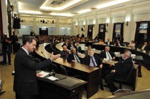 O ministro João Otávio Noronha faz a palestra de abertura do Encoge de Salvador