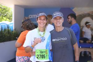 A sevidora Maria das Graças Duarte e o marido, o biólogo Sérgio Cardoso: corrida também beneficia o casamento