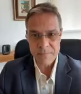 O desembargador Werson Rego durante a live para esclarecer dúvidas do consumidor em tempos de quarentena