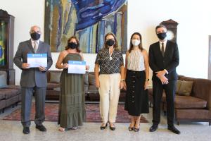 Ricardo Monteiro dos Santos, Meire Lúcia Fernandes, Angela Cardoso Pingitore, Eunice Bittencourt Haddad e Gabriel Albuquerque Pinto