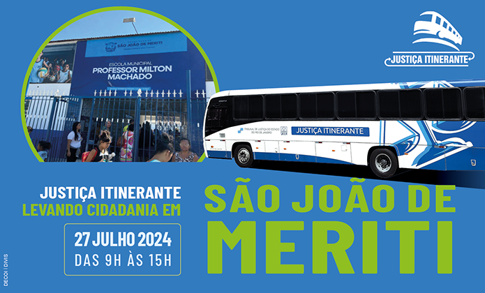 imagem - Justiça Itinerante promove mutirão de serviços neste sábado (27/7) em São João de Meriti