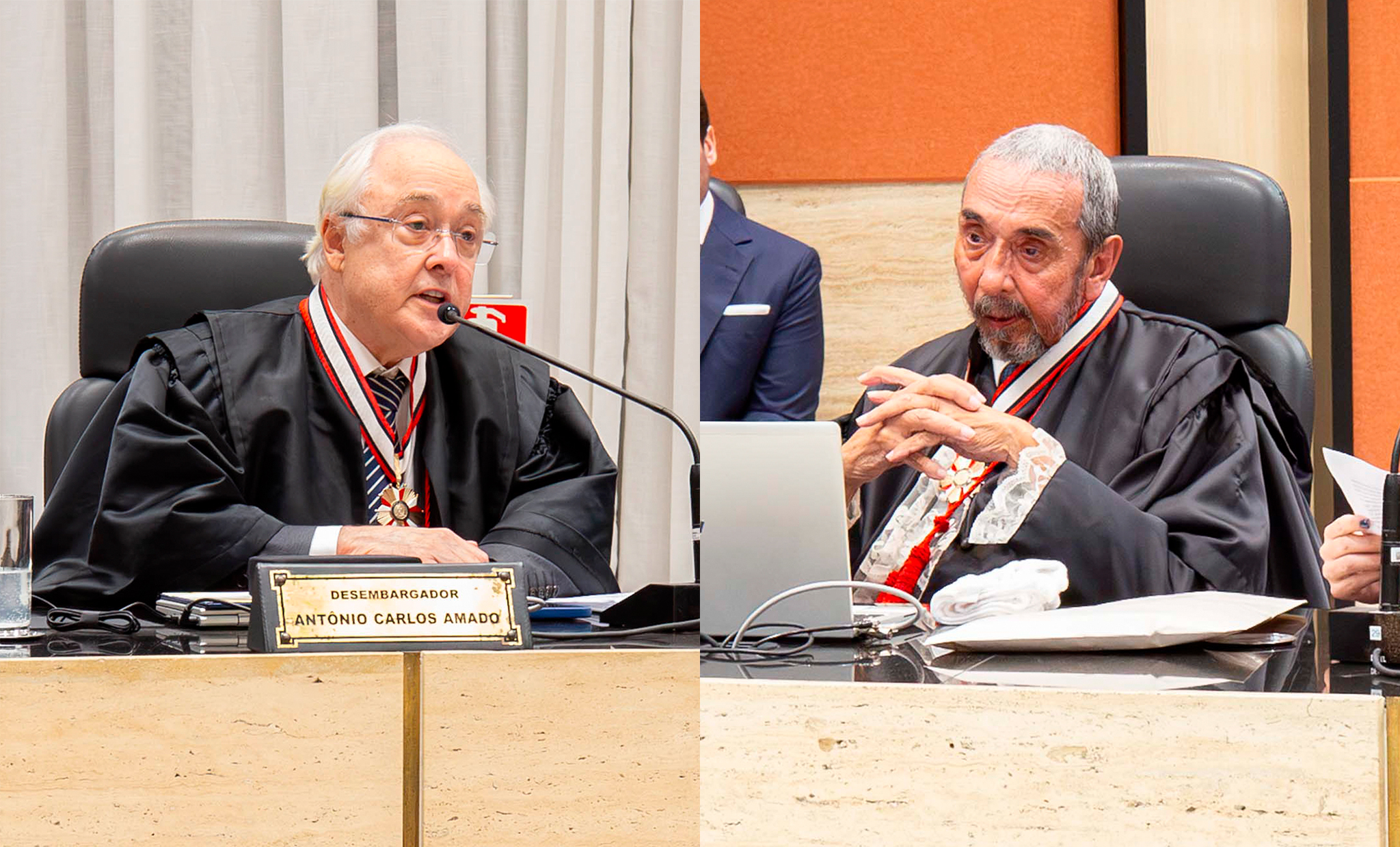 imagem - TJRJ presta homenagem aos desembargadores Antonio Carlos Amado e Mário Gonçalves com a Medalha de Honra da Magistratura Fluminense