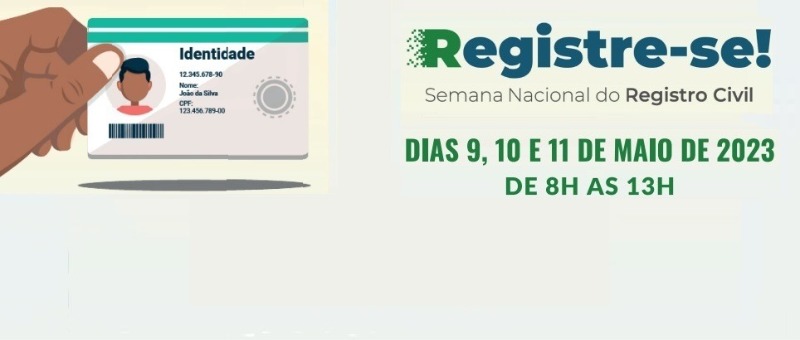 Uma imagem com a ilustração de um documento de identidade e o seguinte texto ao lado: