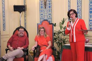 Marco Antônio, chefe do Serviço de Museologia, Ana Paula, Diretora do DECCO e Siléa Macieira, Diretora do Museu.