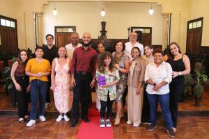 A equipe do Museu da Justiça de Niterói.