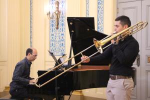 Pablo Panaro, piano e Lucas Faria, trombone