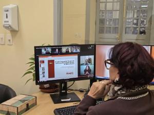 Inicio da apresentação no Webinario do CNJ