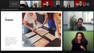 Diego Bertuci, historiador do Museu da Justiça, faz apresentação