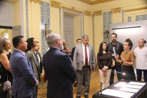 Corregedores visitam montagem da exposição A partilha do Imperador Dom Pedro II