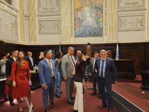 Corregedores visitam o antigo plenário