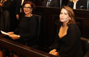 A diretora do Museu da Justiça, Siléa Macieira e a secretária-geral de Gestão do Conhecimento, Mariana Figueiredo