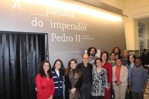 Equipe do Museu da Justiça e os curadores da exposição