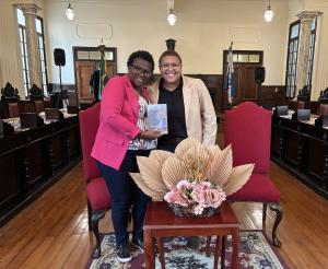 Ana Luísa Magalhães e Sthefani Teixeira