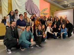 Visita mediada com Curadores. Foto Patricia Grossi.