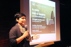 Tayná de Maria faz a mediação do evento