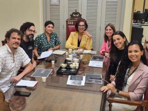 Reunião das equipes do Museu da Justiça e ALERJ