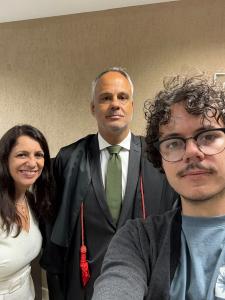 Des Carlos Gustavo Direito, e equipe do Museu da Justiça