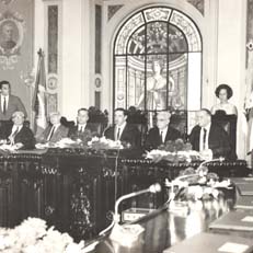 Sessão solene de instalação do Tribunal de Alçada da Guanabara.