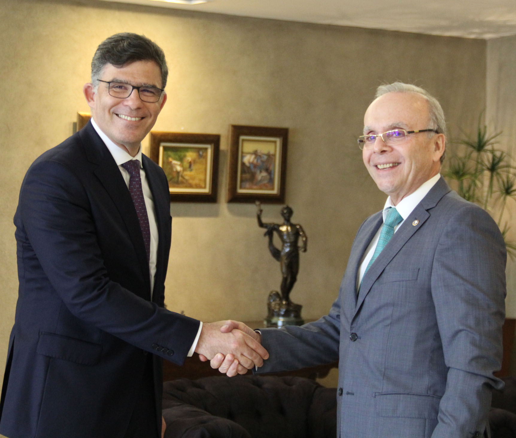                           O presidente da OAB-RJ Luciano Bandeira e o presidente do TJRJ, desembargador Ricardo Cardozo