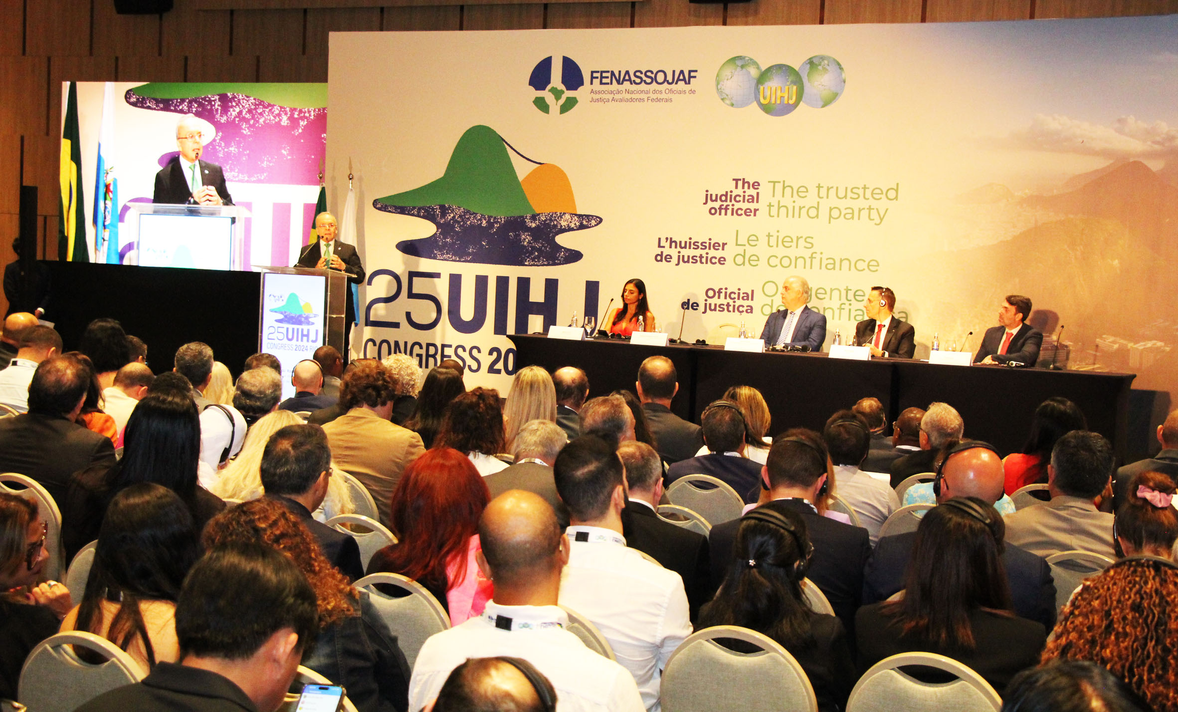 O presidente do TJRJ, desembargador Ricardo Cardozo, participa da abertura do 25º Congresso UIHJ