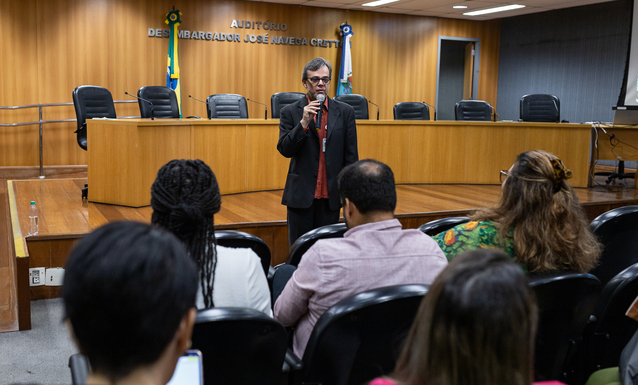Pablo Saldo, coordenador da Rede A3P e representante do Ministério do Meio Ambiente, falou sobre a importância da educação ambiental durante evento