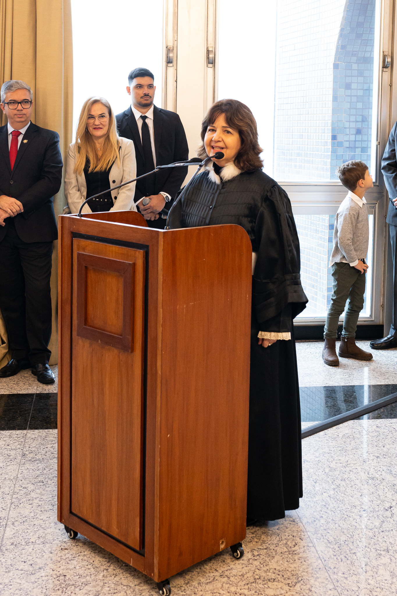 A juíza Lisia Carla Viera Rodrigues falou em nome do grupo