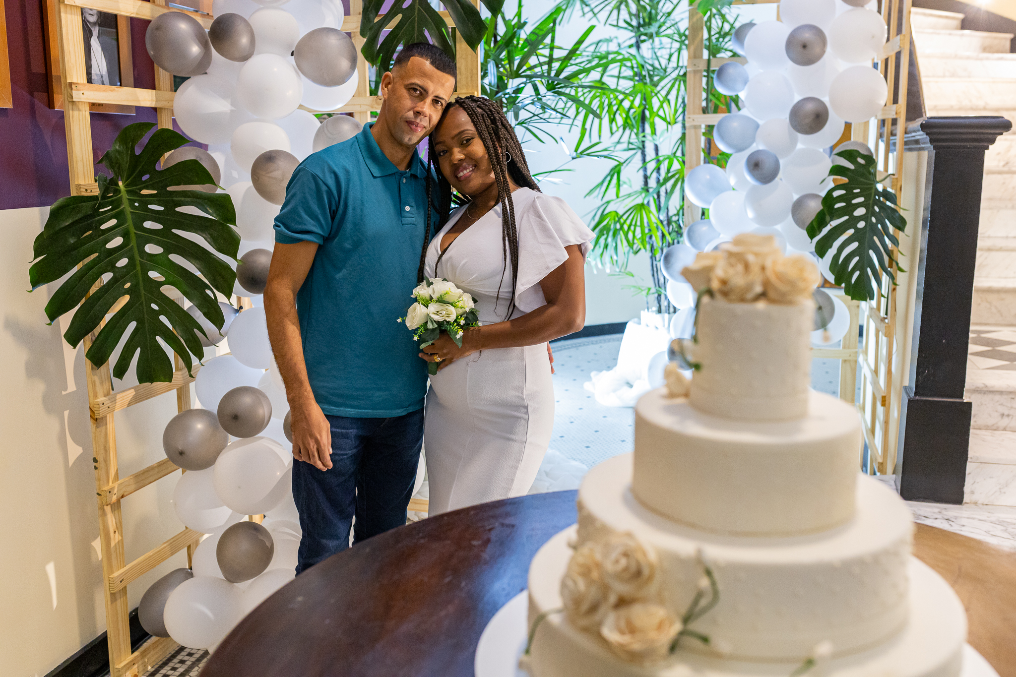 O casal Dayana Valéria Vieira Costa e Edson Gomes Batista celebraram a concretização de um sonho.