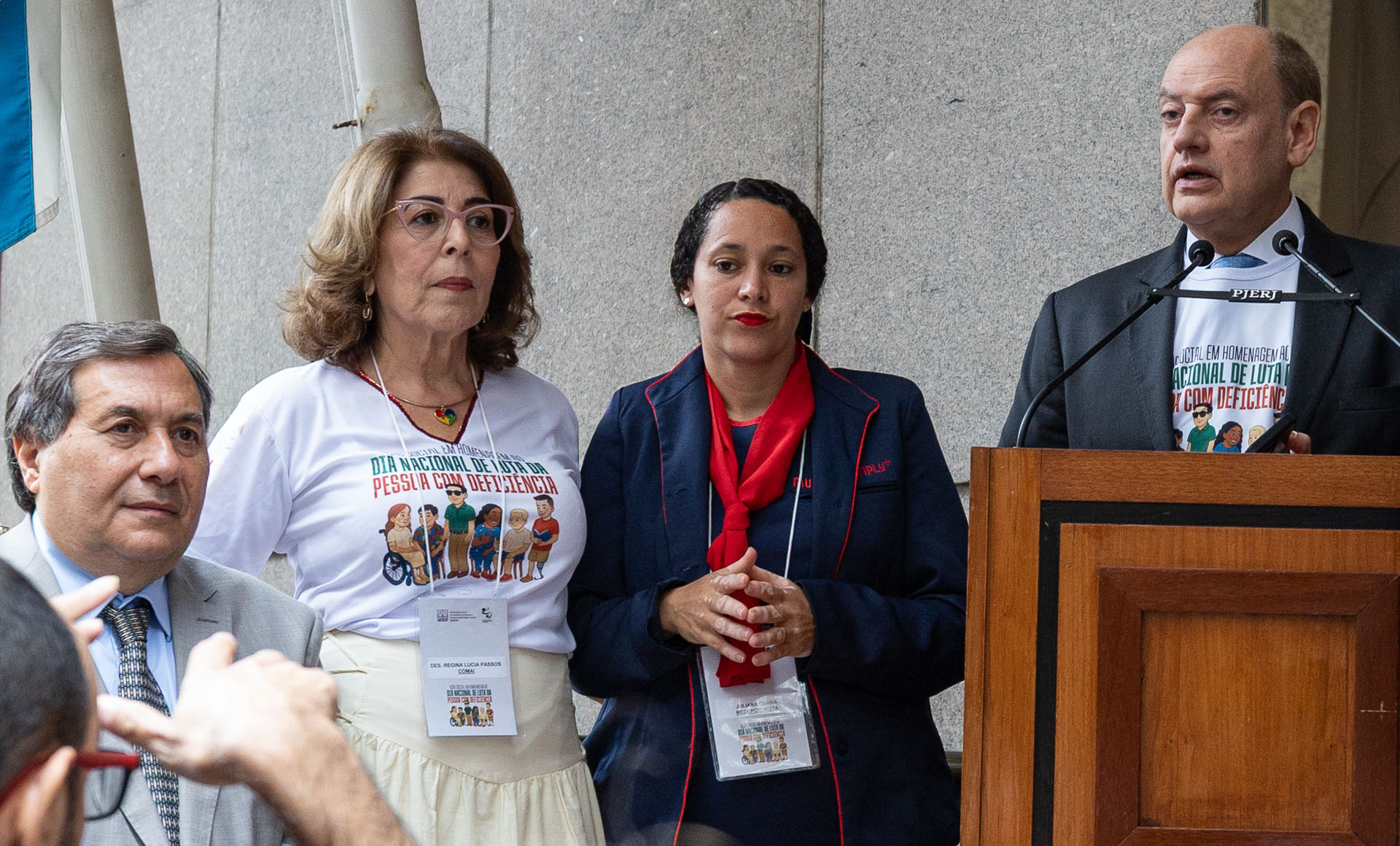 Presidente do TJRJ, Ricardo Couto de Castro, discursa na abertura da Ação Social