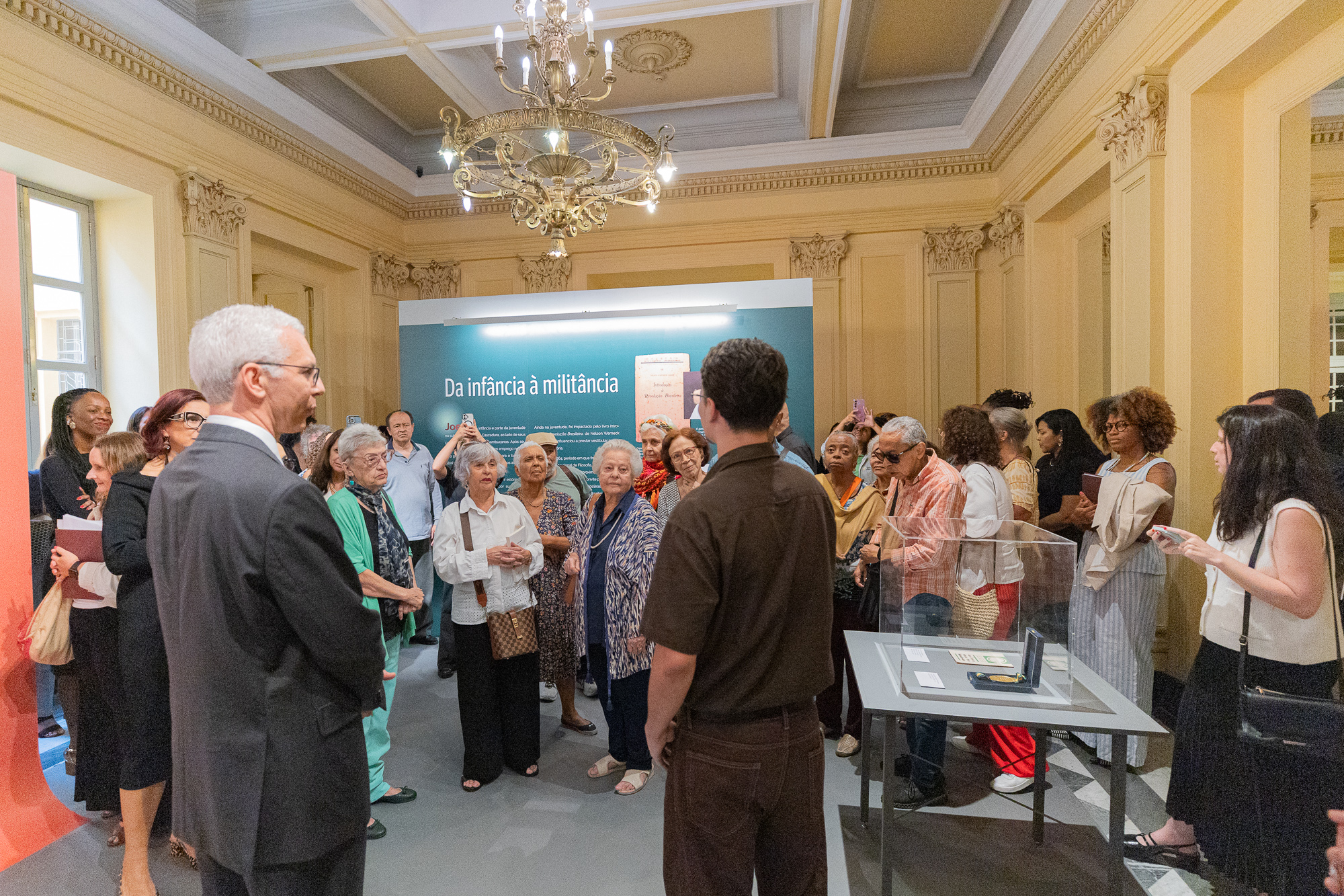 Imagem de uma das salas da exposição no Museu da Justiça 