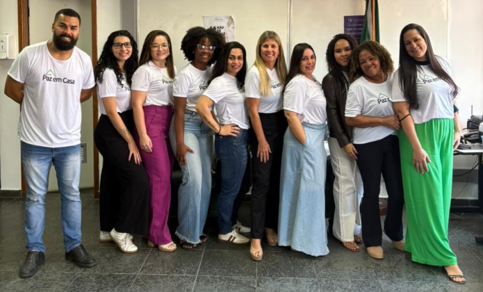 Equipe do I Juizado de Violência Doméstica e Familiar contra a Mulher e Especial Criminal de São João de Meriti realiza encontro para marcar início da Semana da Justiça pela Paz em Casa 