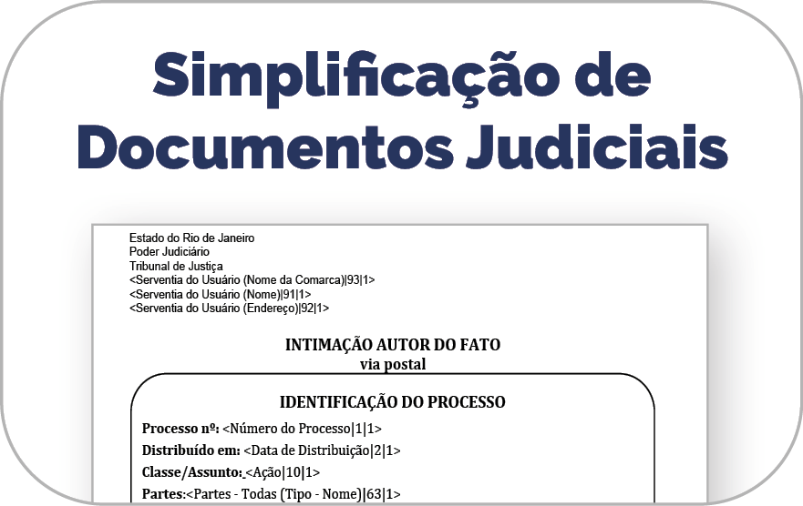 Simplificação de  Documentos Judiciais