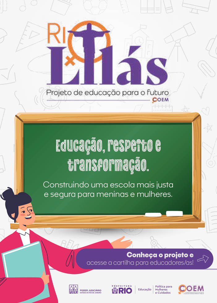 Capa do Folder dos Alunoos - Programa Rio Lilás. clique e acesse