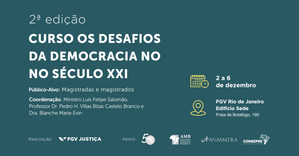 Curso: Os desafios da democracia no século XXI Data: 2 a 6 de dezembro