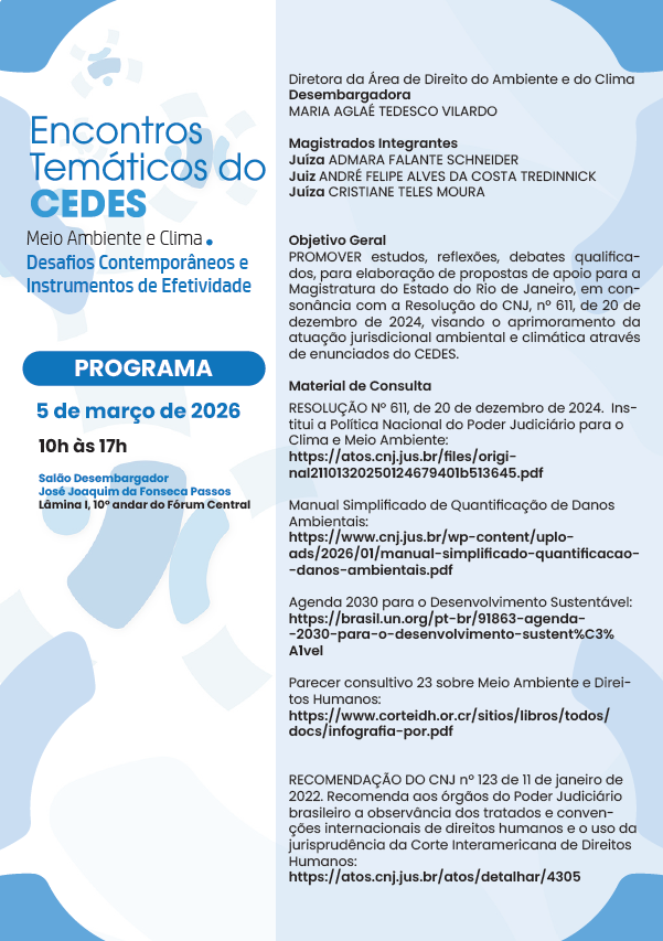 Encontros Temáticos do CEDES