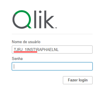 modelo de como logar no qlik